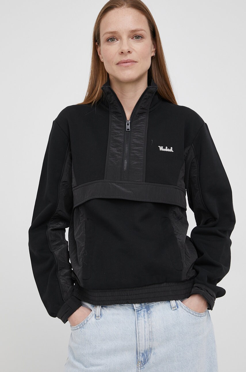 

Кофта Woolrich женская цвет чёрный однотонная
