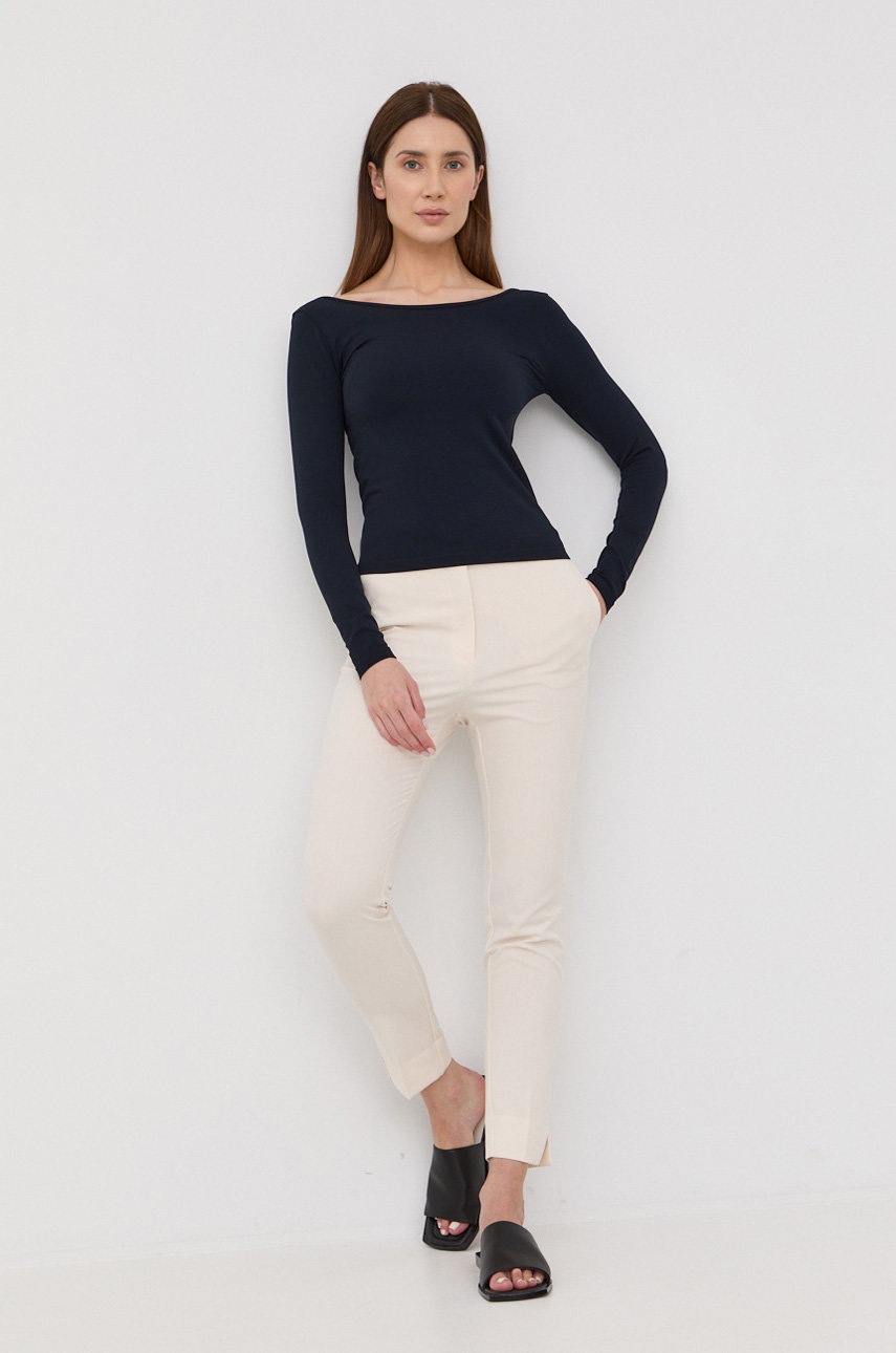 

Блуза с дълги ръкави Max Mara Leisure в тъмносиньо, Тъмносин