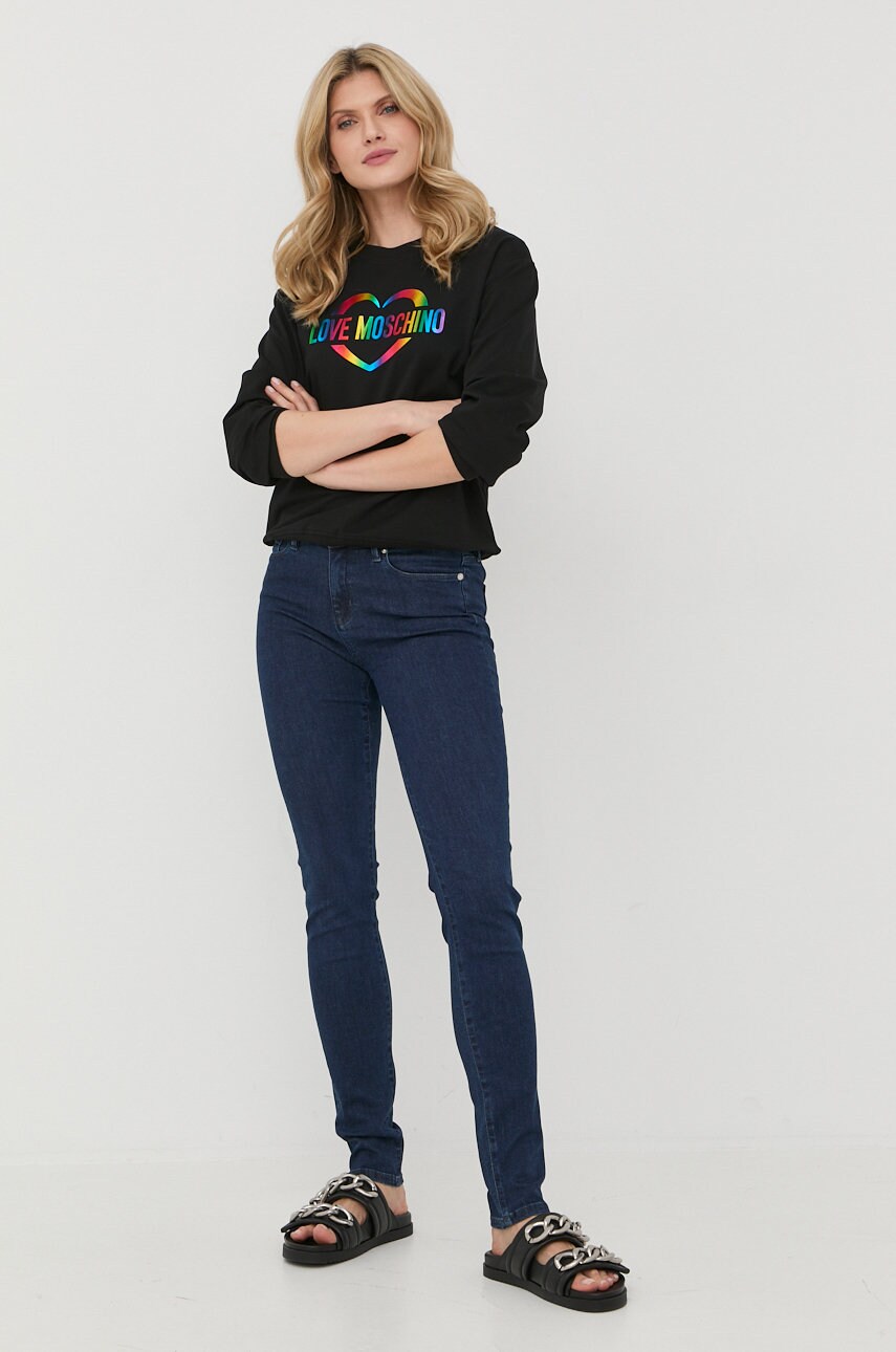 

Кофта Love Moschino женский цвет чёрный