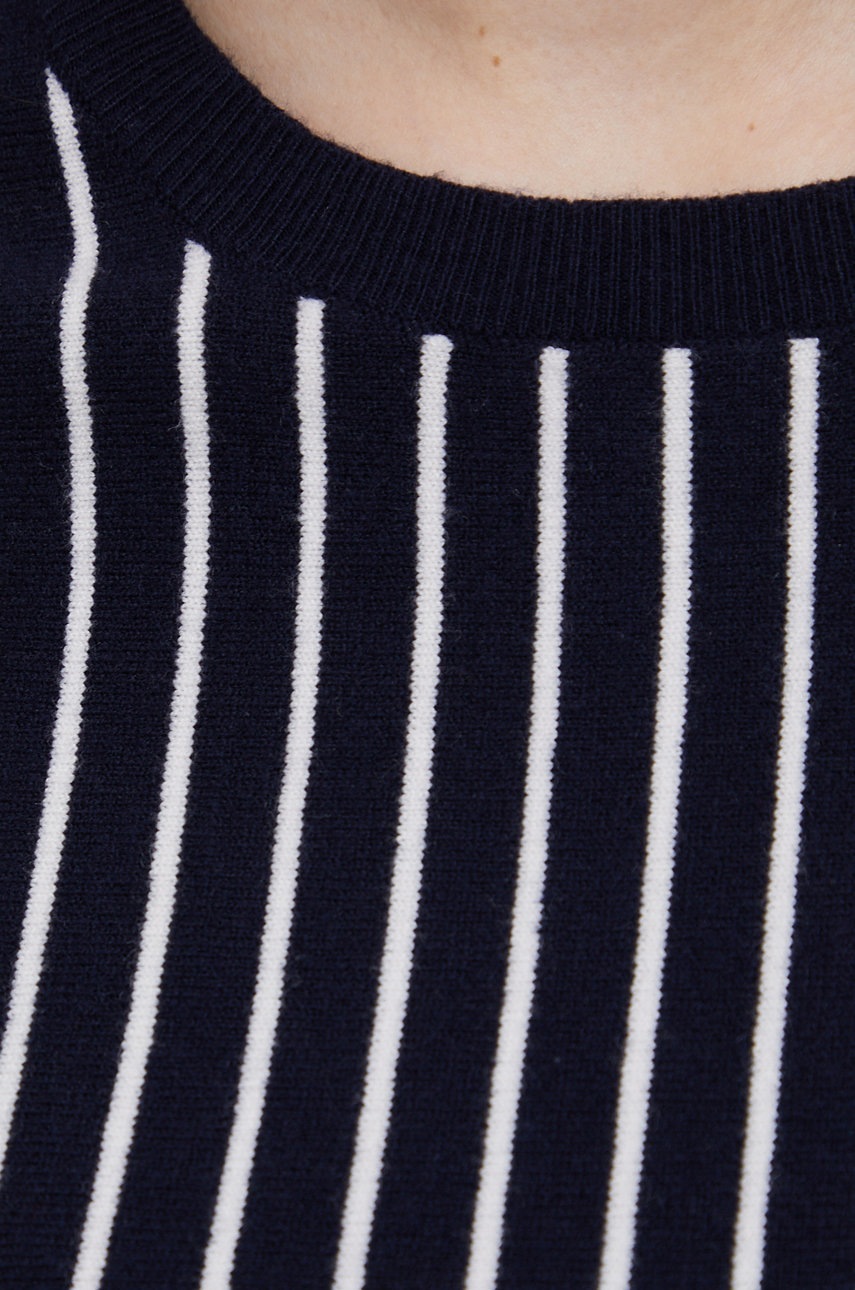 Πουλόβερ DKNY γυναικείo, χρώμα: ναυτικό μπλε φωτογραφία