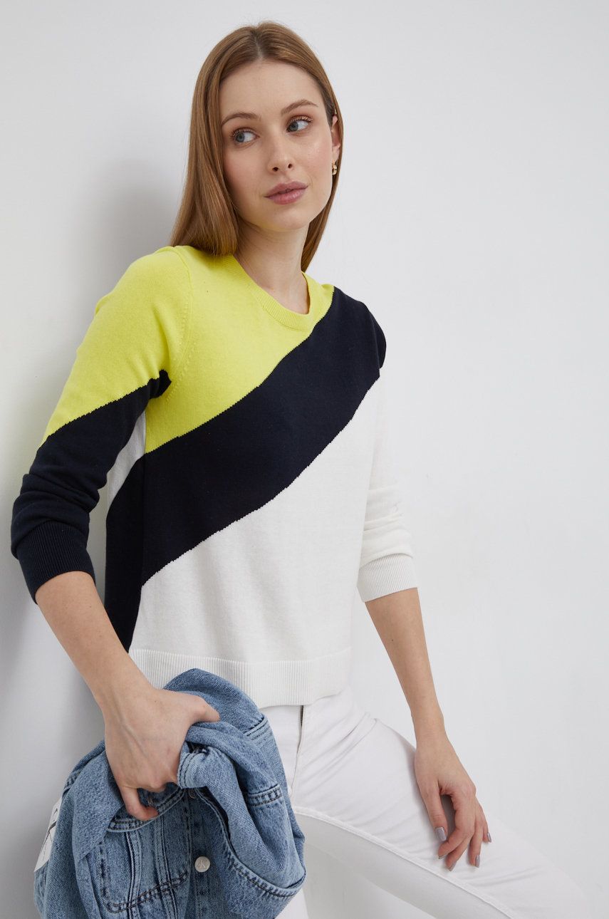 Dkny pulover de bumbac femei, light imagine reduceri black friday 2021 answear.ro