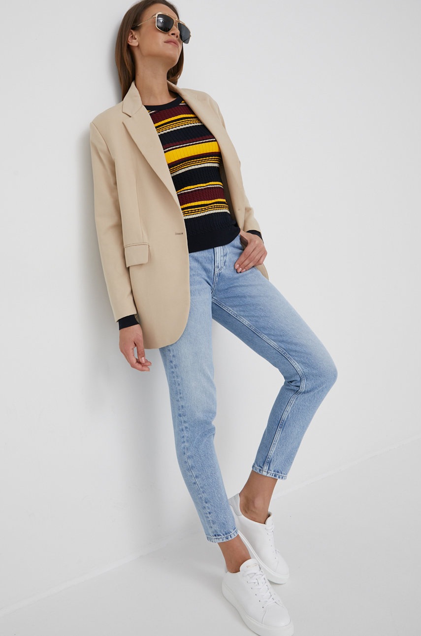 

Свитер Tommy Hilfiger женский цвет жёлтый лёгкий