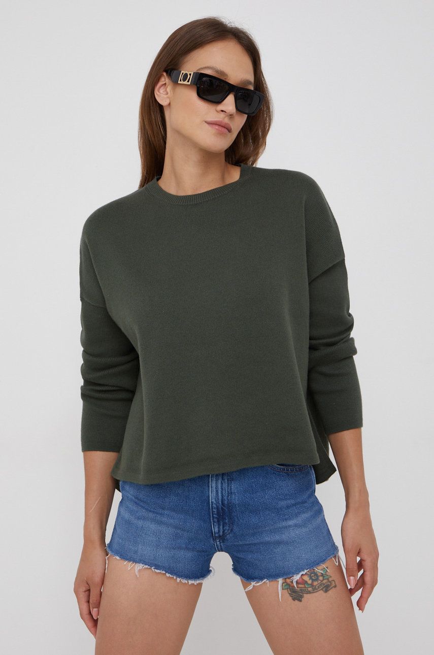 Marc O'Polo sweter bawełniany damski kolor zielony