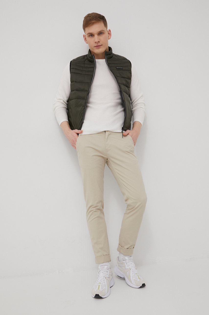 

Светр Jack & Jones чоловічий колір бежевий легкий