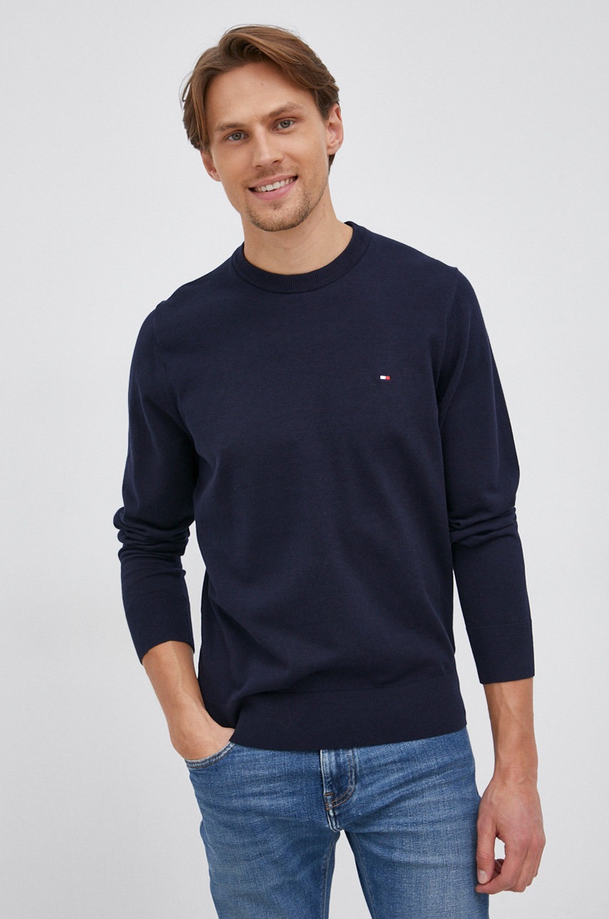 

Пуловер Tommy Hilfiger мъжки в тъмносиньо, Тъмносин