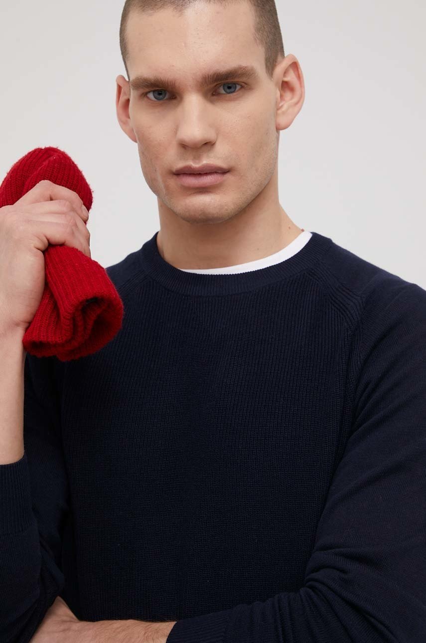 

Пуловер Premium by Jack&Jones мъжки в тъмносиньо от лека материя, Тъмносин