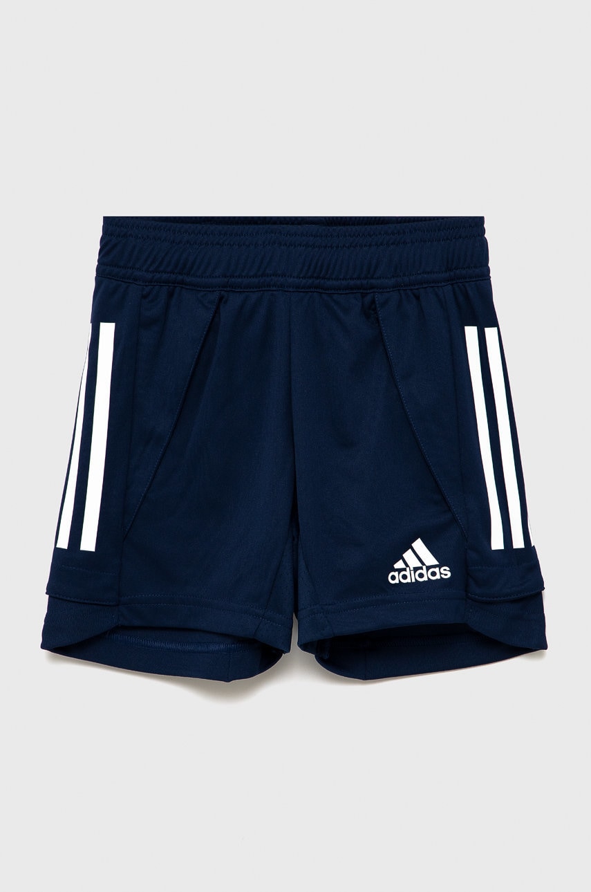 Adidas performance pantaloni scurți copii culoarea albastru marin