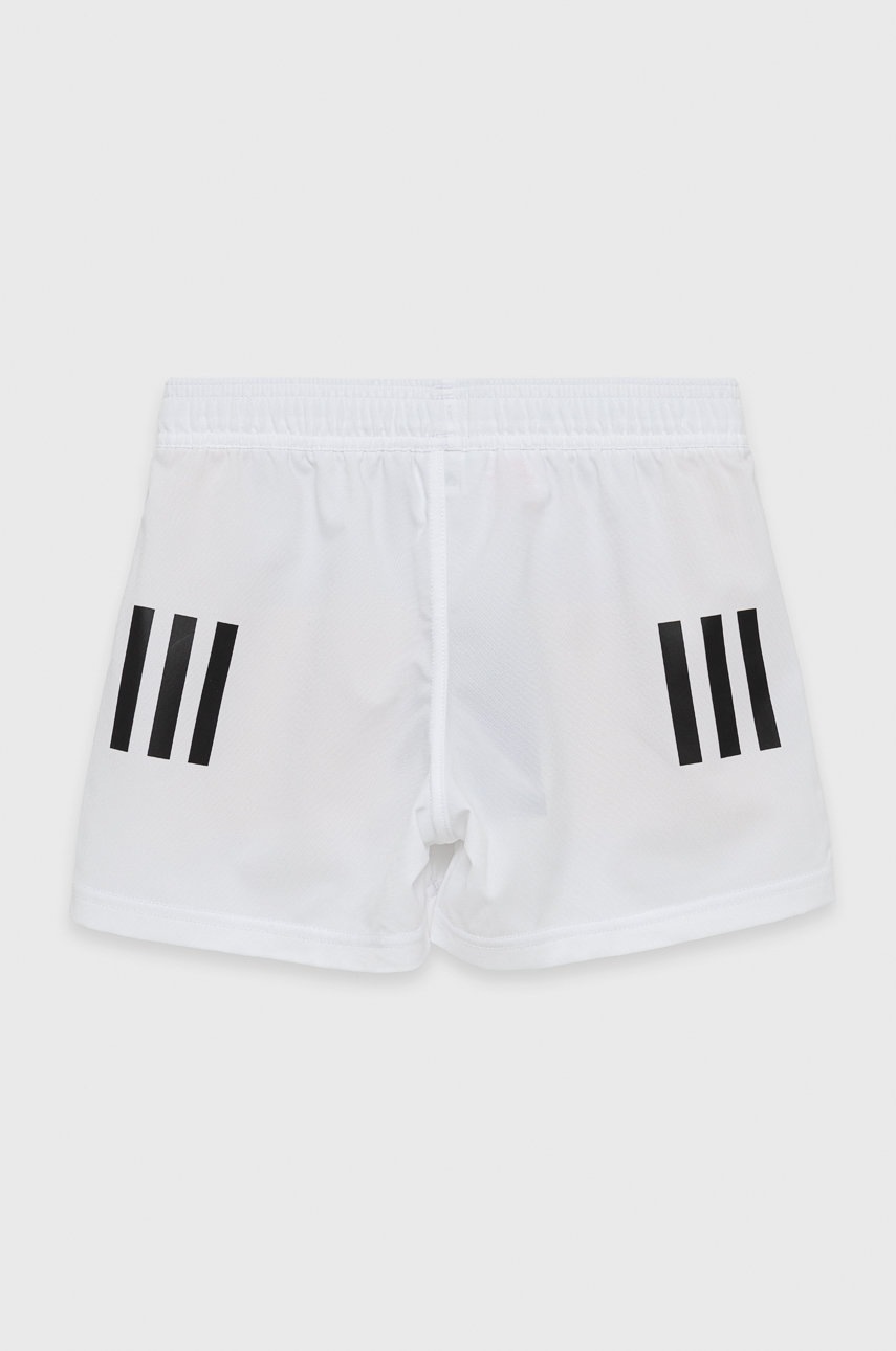 

Дитячі шорти adidas Performance GI7638 колір білий регульована талія
