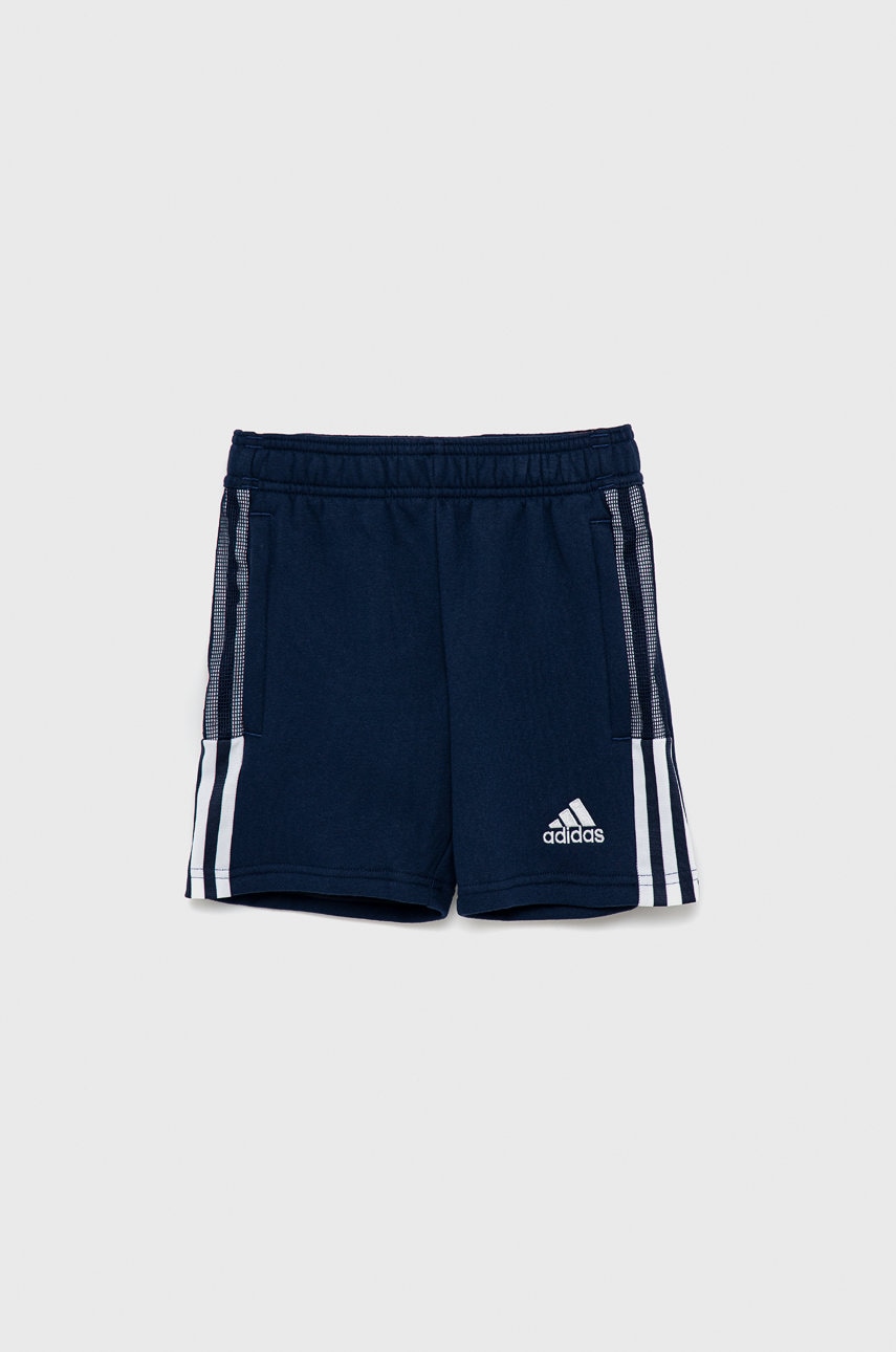 Adidas Performance Pantaloni scurți copii GK9679 culoarea albastru marin, talie reglabila