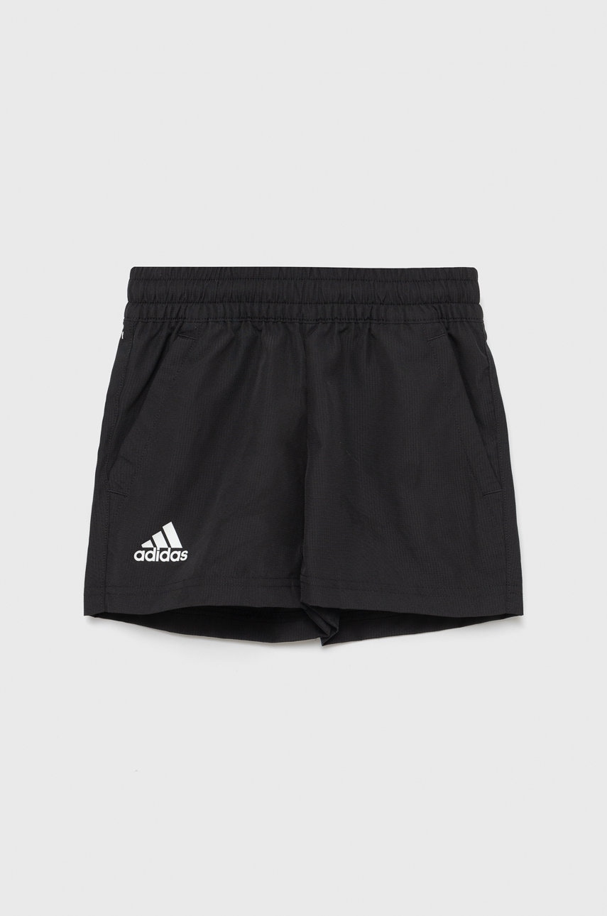 Adidas Performance pantaloni scurti copii h34763 culoarea negru, talie reglabila