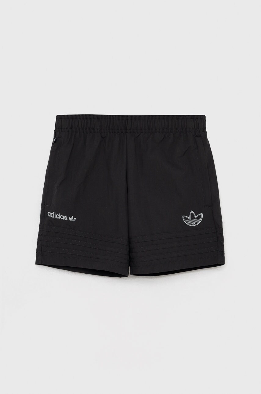 Adidas Originals pantaloni scurti copii he2086 culoarea negru, talie reglabila