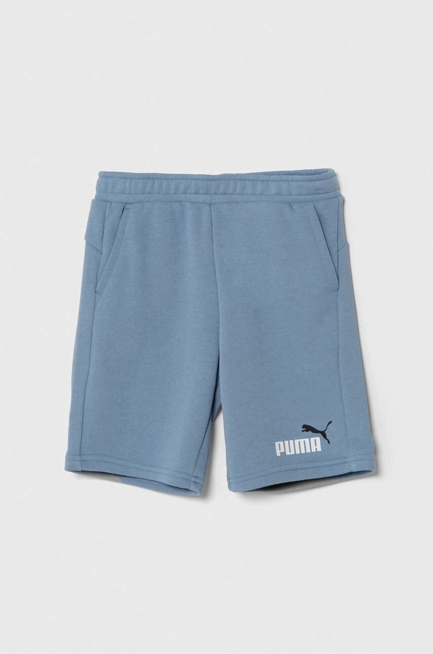 

Детски къси панталони Puma в синьо с регулируема талия, Син
