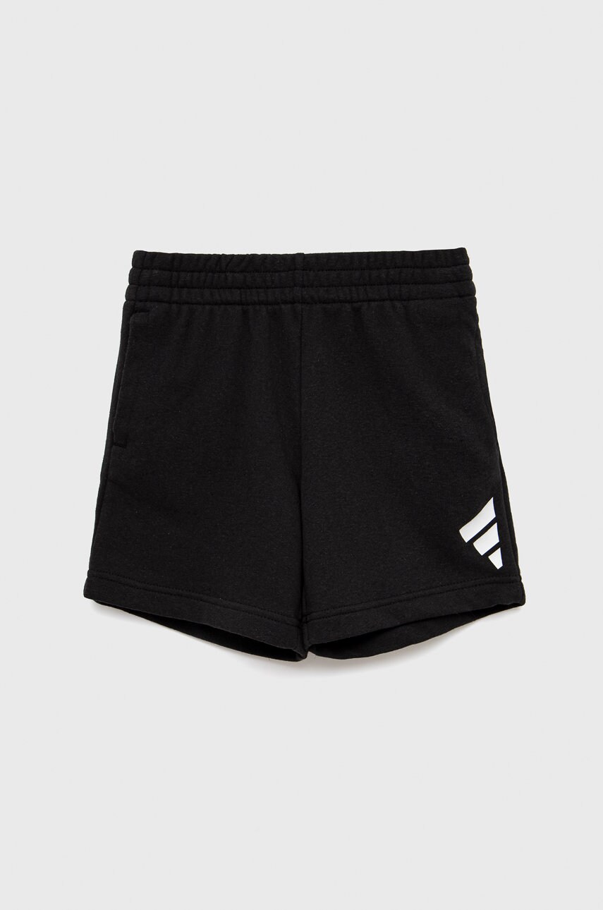 Adidas performance pantaloni scurti copii he1934 culoarea negru, talie reglabila