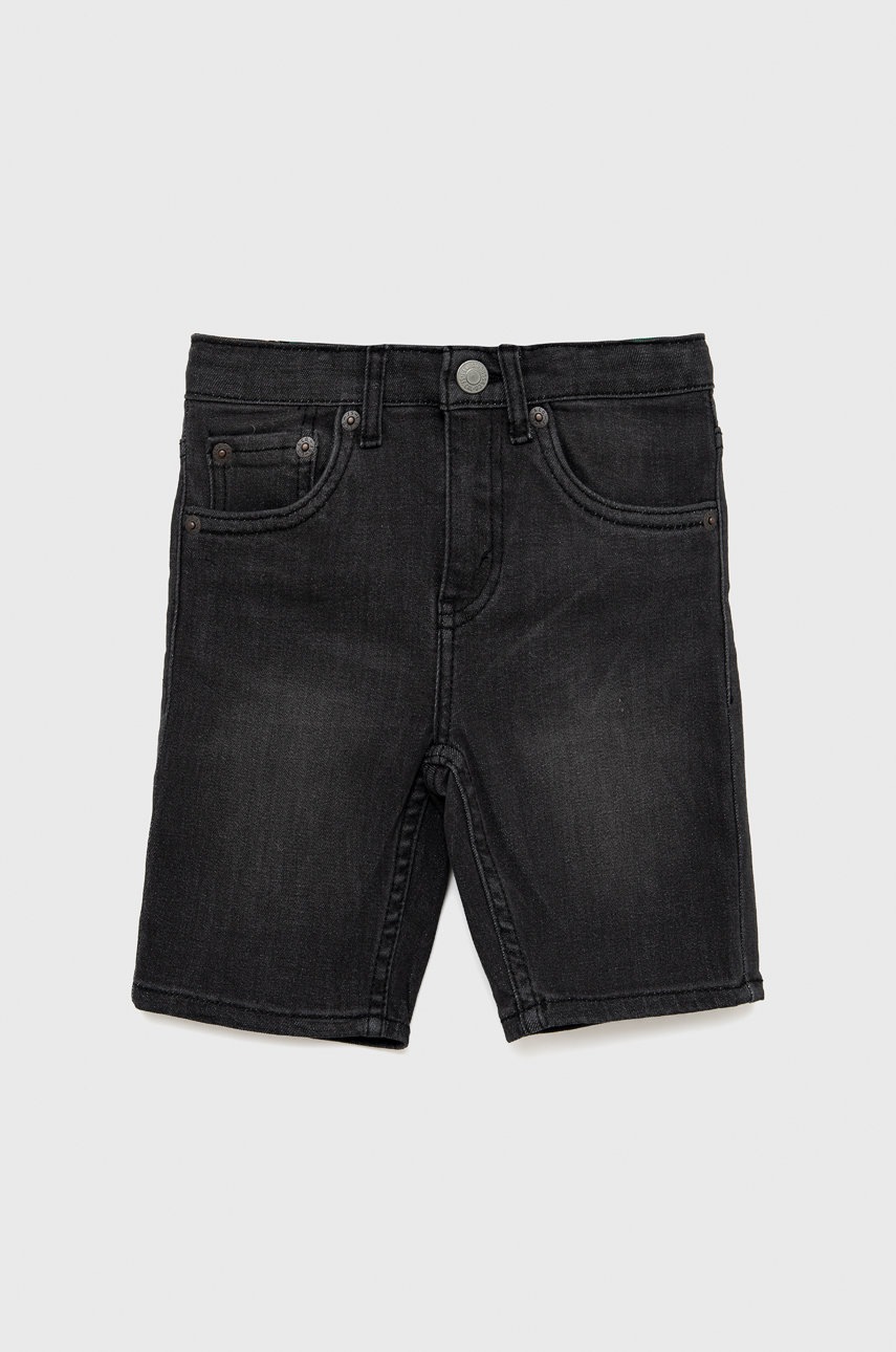 

Детски дънков къс панталон Levi's в сиво, Сив