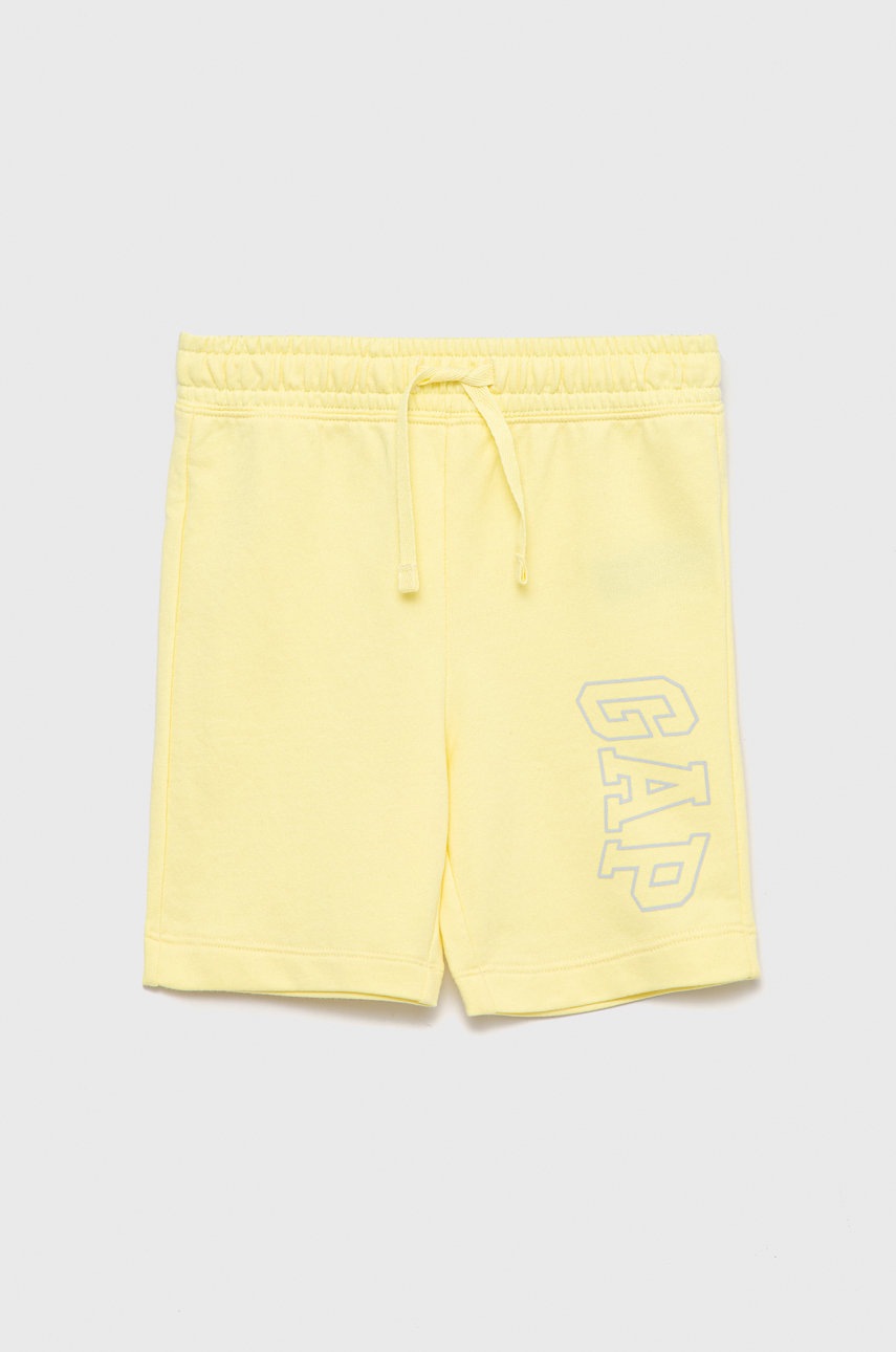 GAP pantaloni scurti copii culoarea galben,