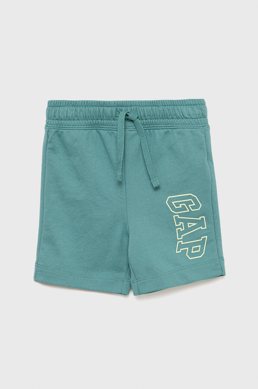 Gap pantaloni scurti copii culoarea verde,