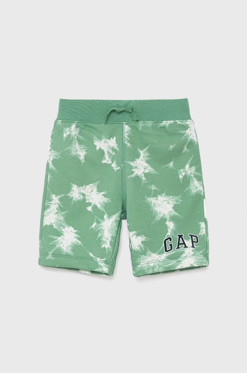 GAP pantaloni scurti copii culoarea verde, talie reglabila