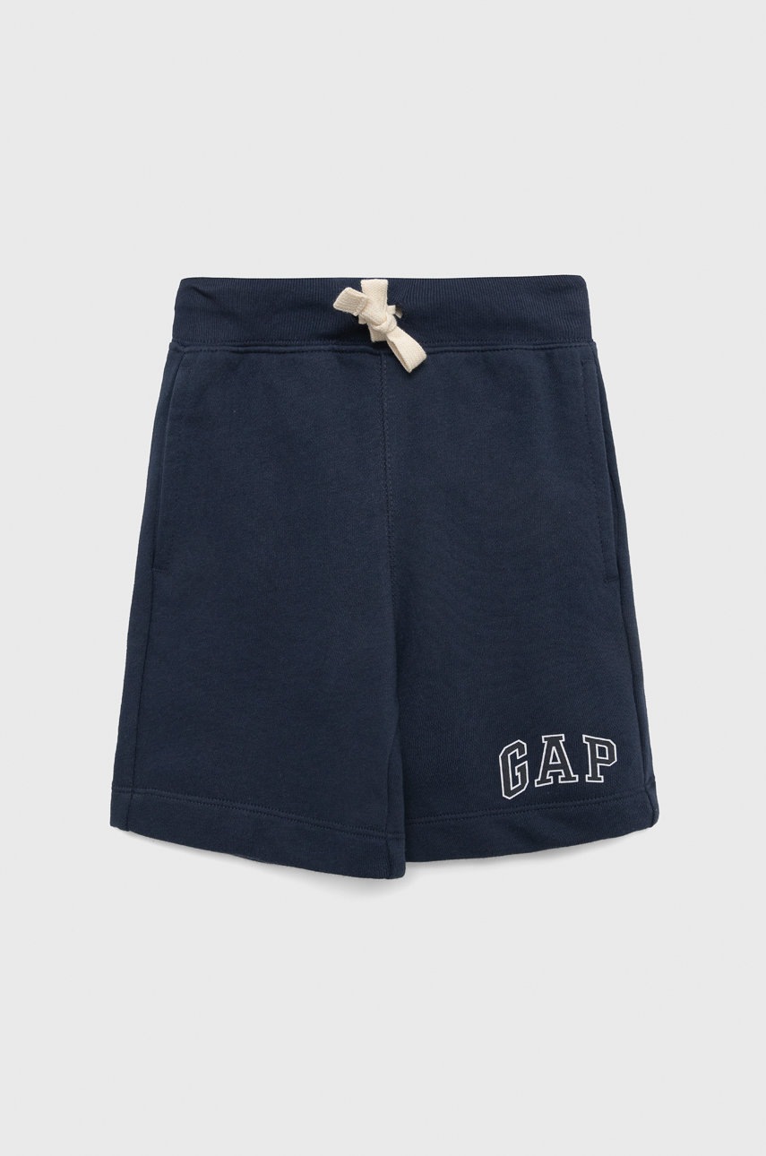 

Детски къси панталони GAP в тъмносиньо с регулируема талия, Тъмносин