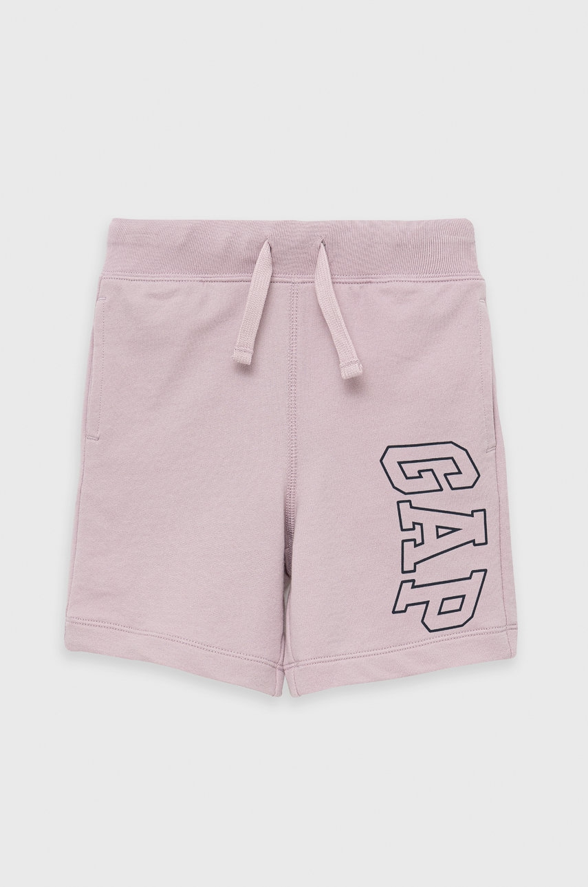 GAP pantaloni scurti copii culoarea violet, talie reglabila