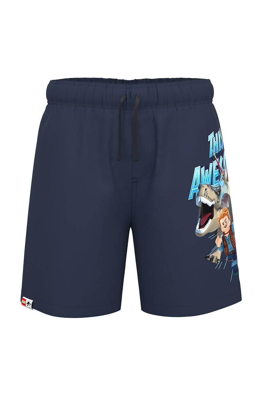 Lego Wear pantaloni scurti copii culoarea albastru marin,