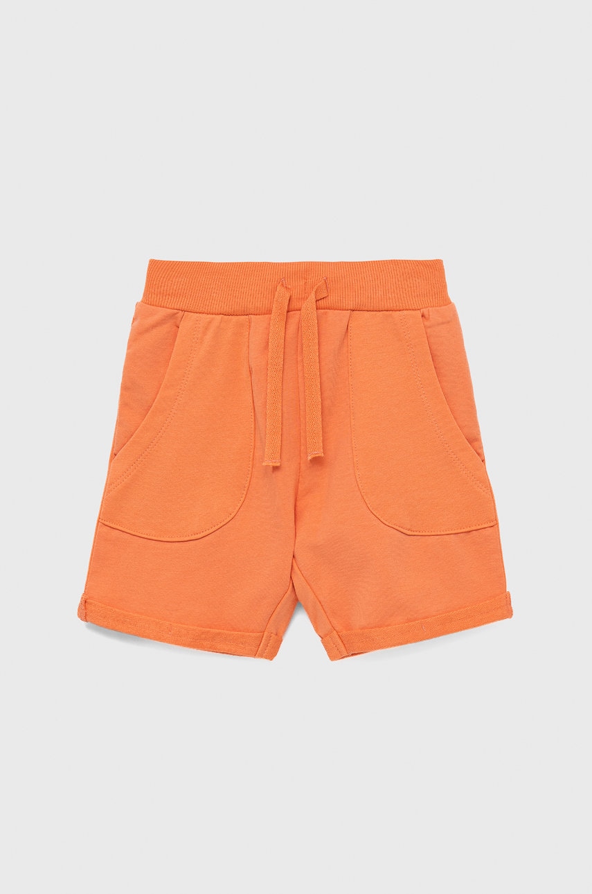 Name It pantaloni scurti copii culoarea portocaliu, talie reglabila