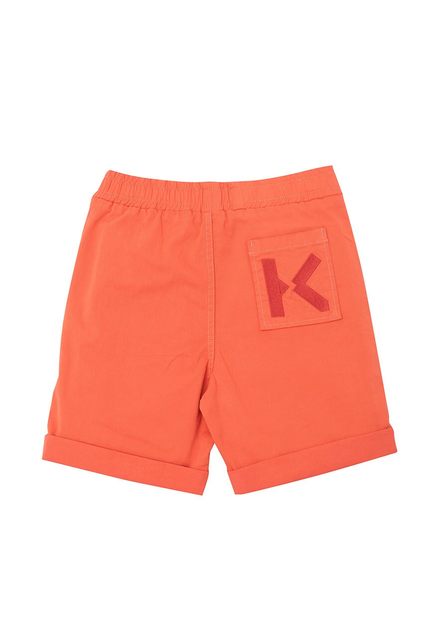 

Дитячі шорти Kenzo Kids колір помаранчевий регульована талія