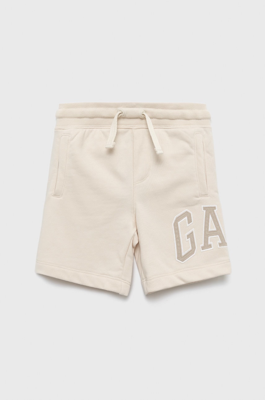 Gap pantaloni scurti copii culoarea bej,