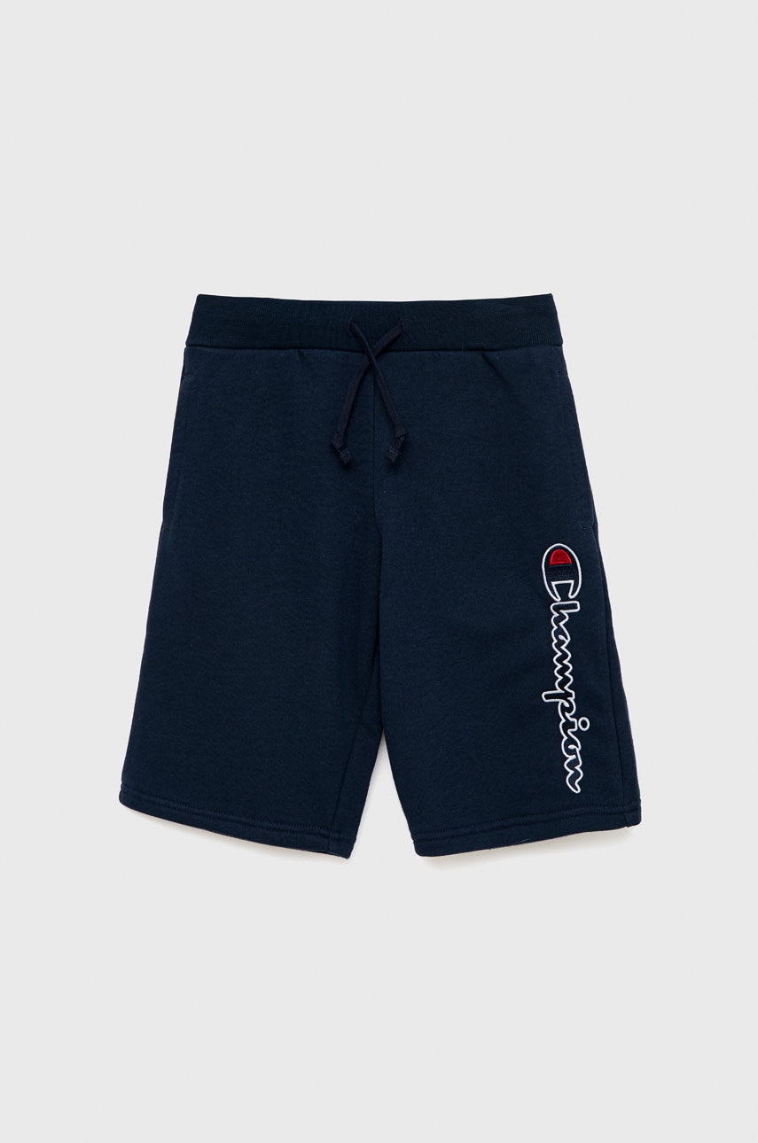 Champion pantaloni scurti copii 305953 culoarea albastru marin, talie reglabila