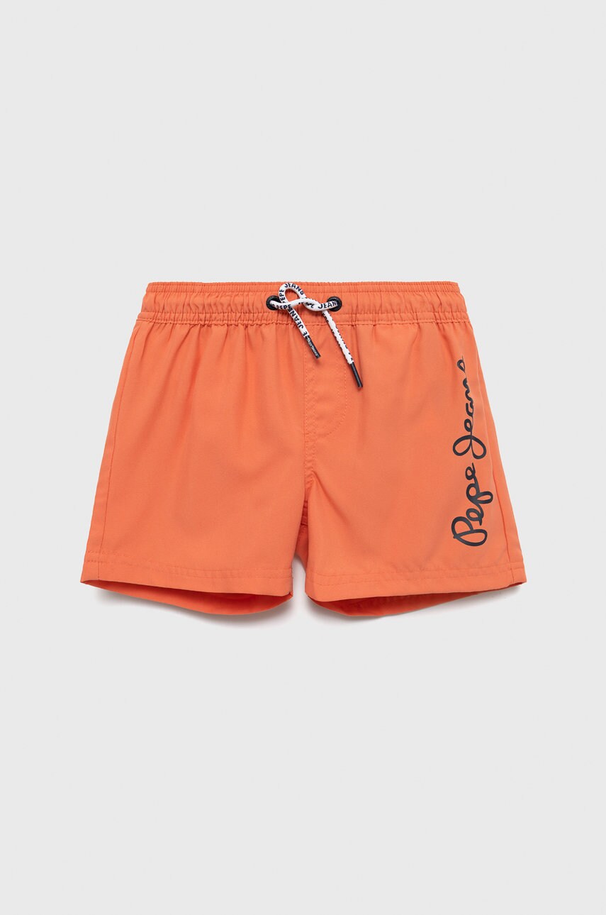 

Детски плувни шорти Pepe Jeans в оранжево с принт, Оранжев