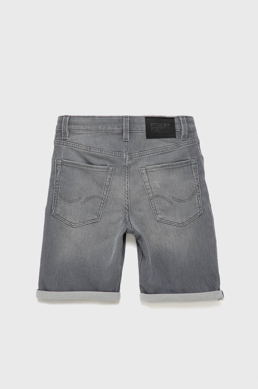 

Дитячі джинсові шорти Jack & Jones колір сірий регульована талія