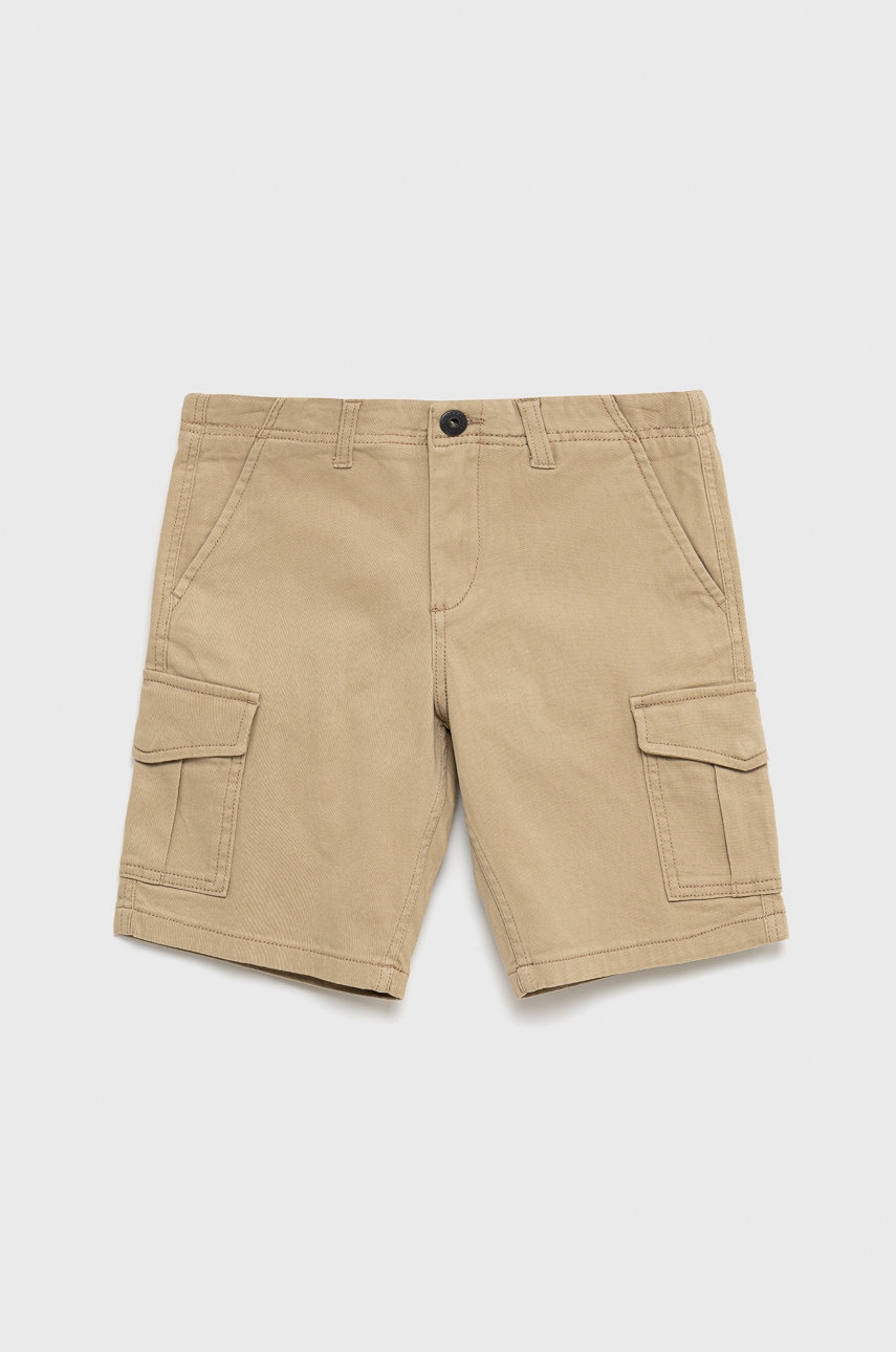 Jack & Jones pantaloni scurti copii culoarea bej, talie reglabila