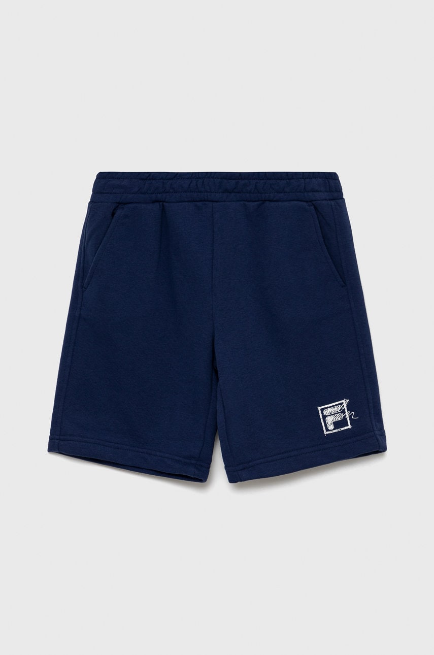 Fila pantaloni scurti copii culoarea albastru marin,
