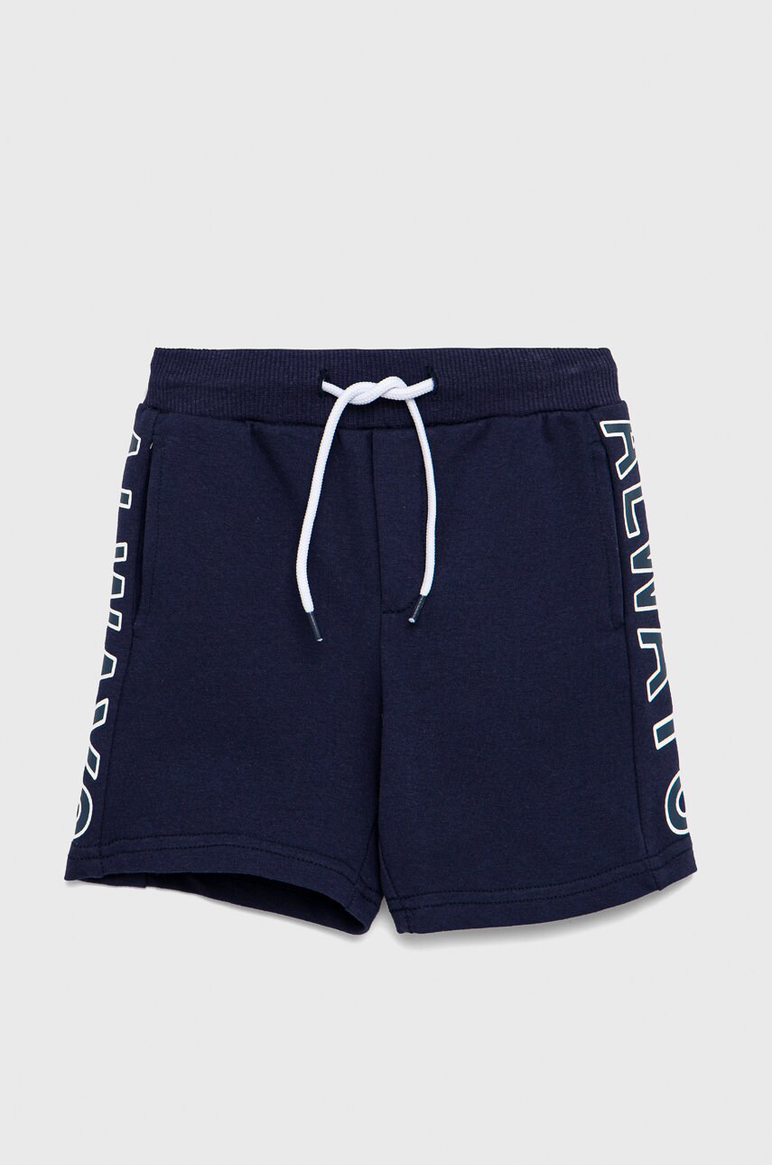 Birba&trybeyond pantaloni scurti copii culoarea albastru marin, melanj