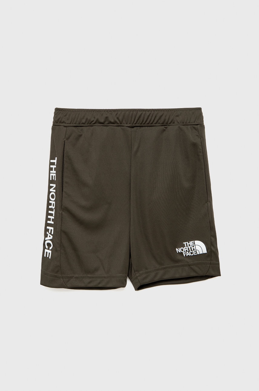 The North Face pantaloni scurti copii culoarea verde,