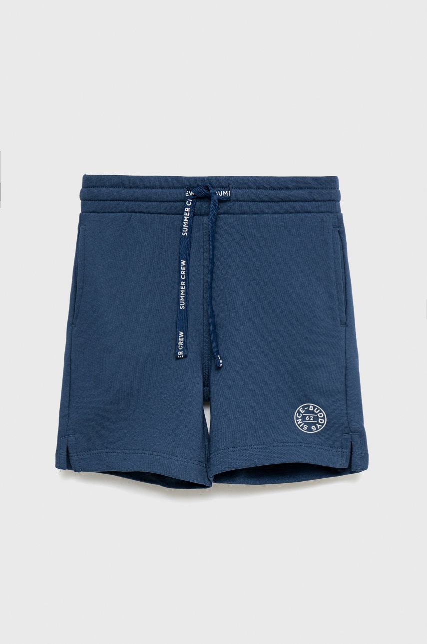 Tom Tailor pantaloni scurți din bumbac pentru copii culoarea albastru marin, talie reglabila