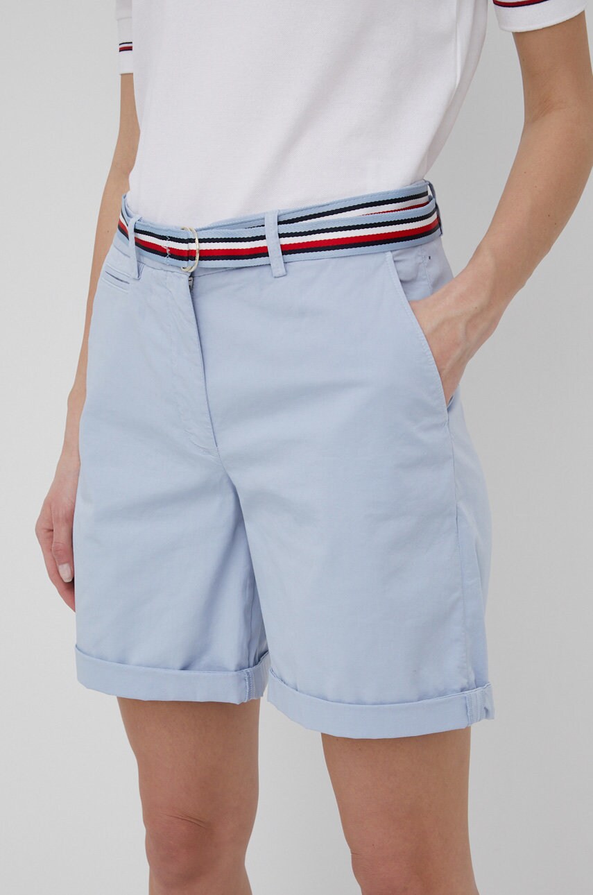 

Шорти Tommy Hilfiger жіночі однотонні середня посадка