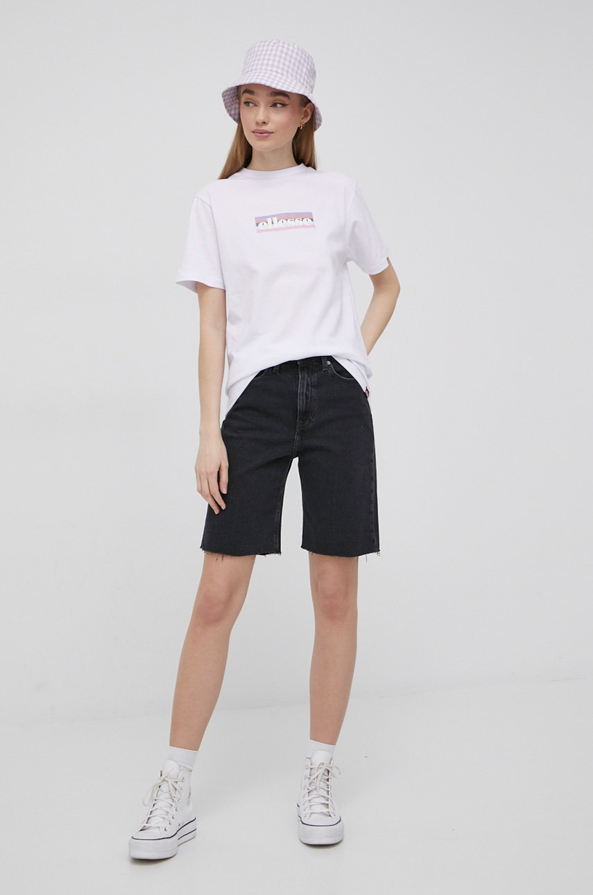 

Джинсовые шорты Tommy Jeans Harper женские цвет чёрный однотонные высокая посадка