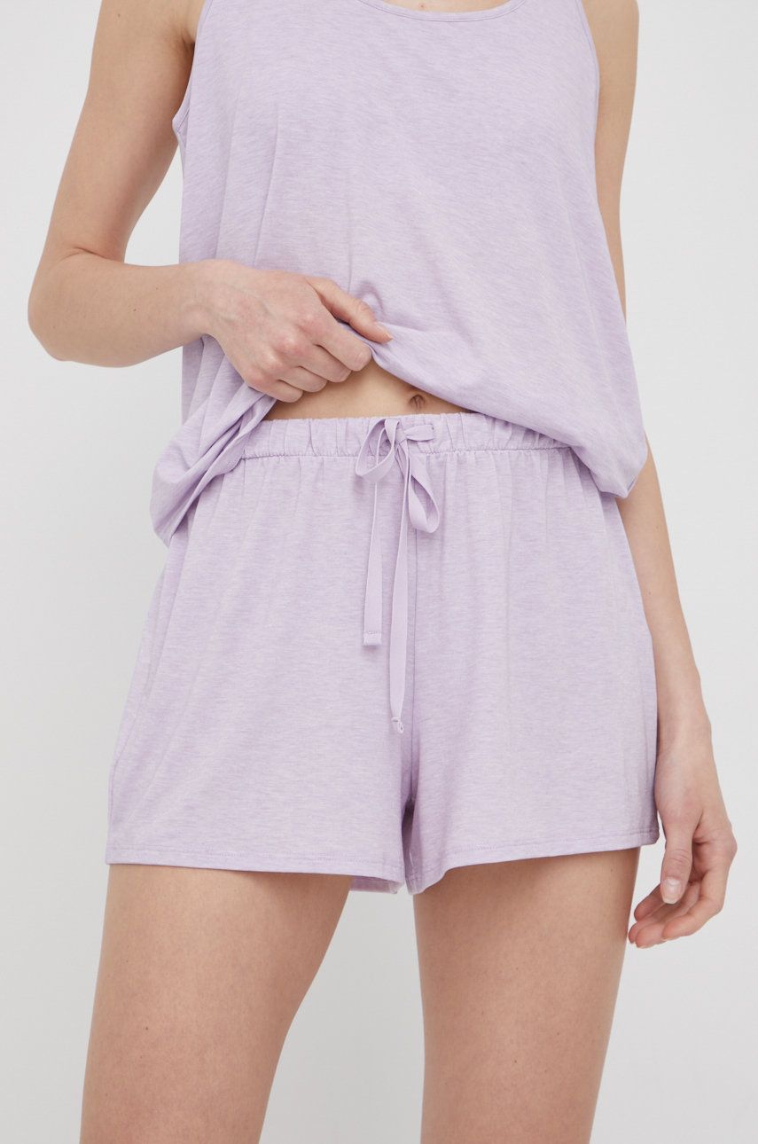 GAP szorty piżamowe damskie kolor fioletowy
