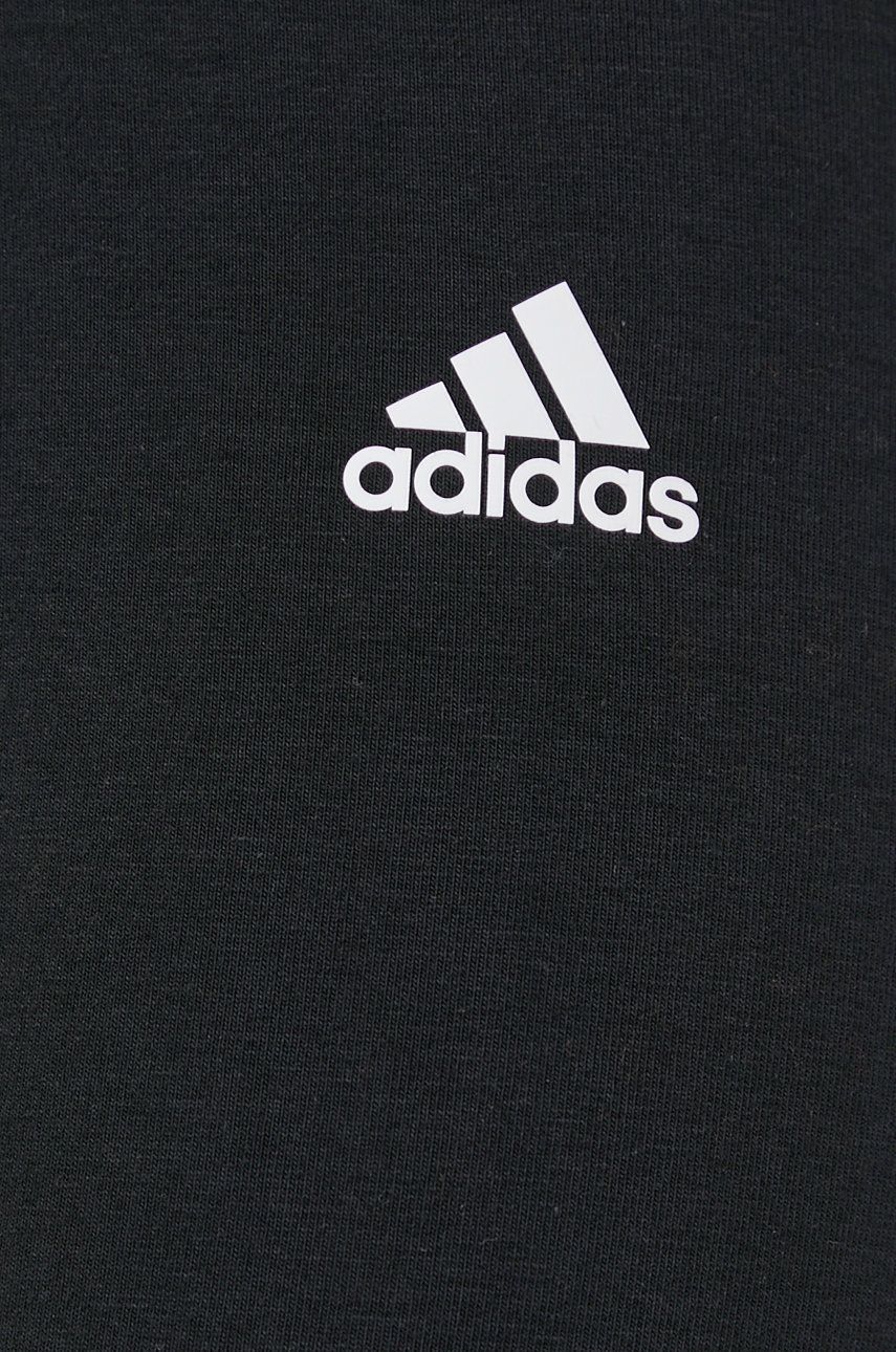 Tajice adidas HG5880 za žene, boja: crna, s aplikacijom