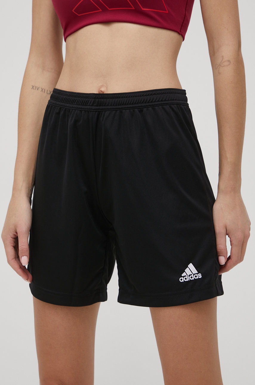 adidas Performance pantaloni scurți HH9999 femei, culoarea negru, uni, medium waist HH9999