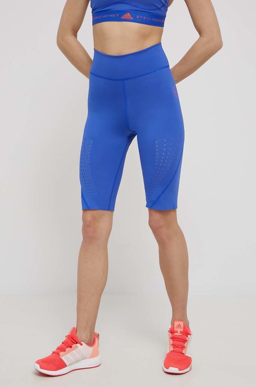 Adidas by stella mccartney pantaloni scurți de antrenament femei, neted, high waist
