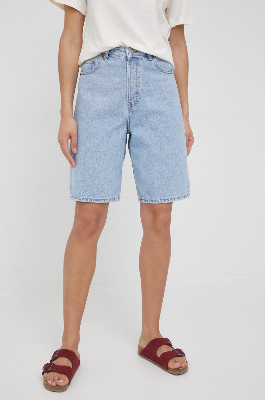 Dr. Denim szorty jeansowe damskie gładkie high waist