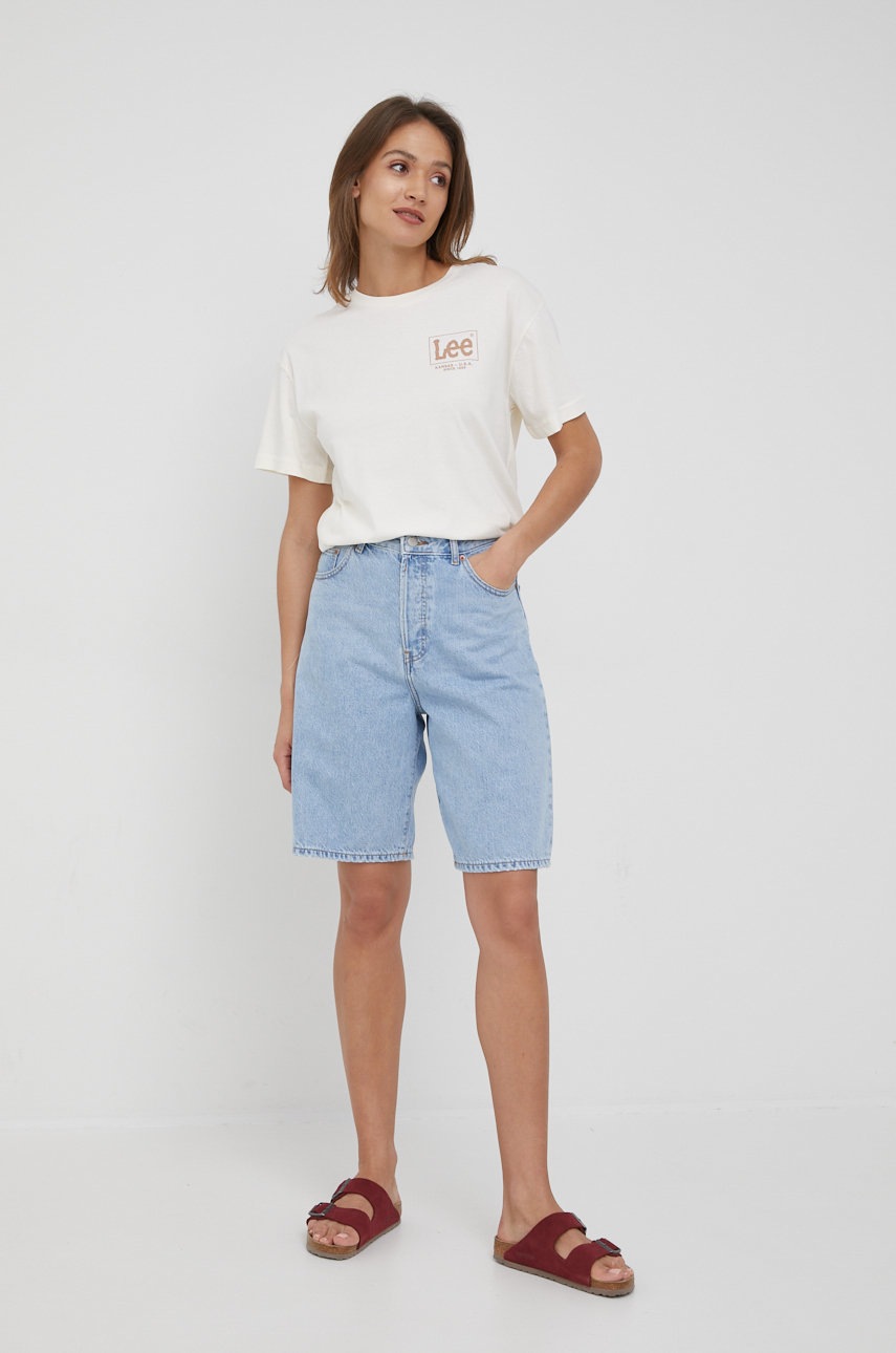 

Джинсовые шорты Dr. Denim женские однотонные высокая посадка