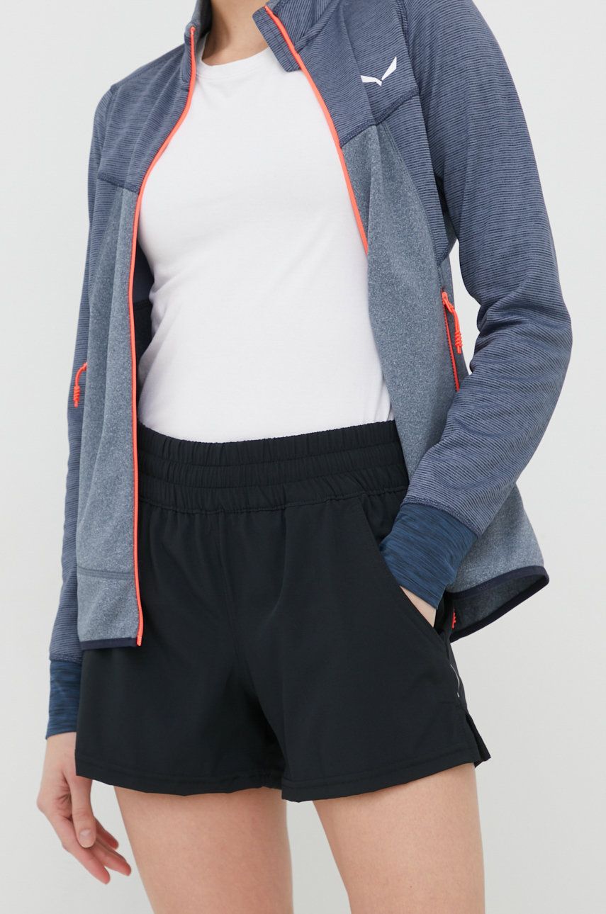 Columbia pantaloni scurți outdoor Alpine Chill Zero femei, culoarea negru, neted, medium waist answear.ro