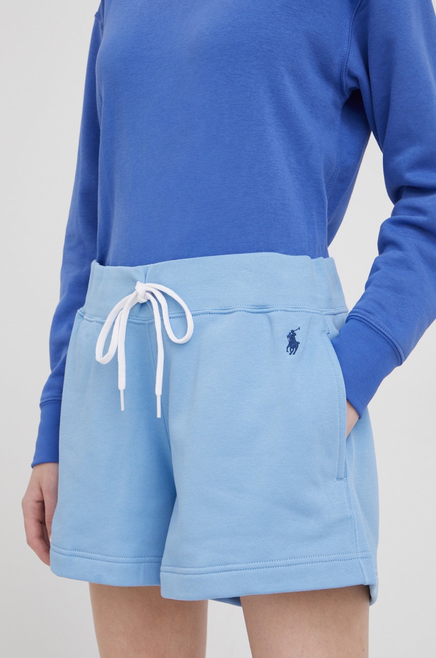 

Къси панталони Polo Ralph Lauren с изчистен дизайн със стандартна талия, Син