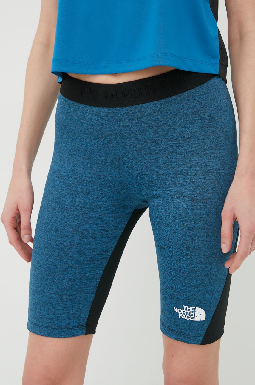 

Спортни шорти The North Face Mountain Athletics с принт със стандартна талия, Син