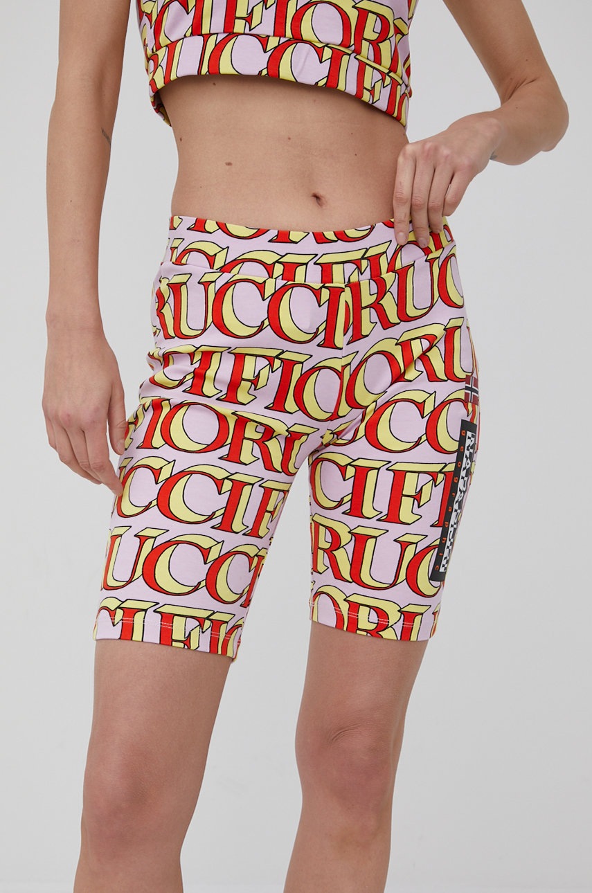 

Шорты Napapijri Napapijri X Fiorucci женские с узором средняя посадка