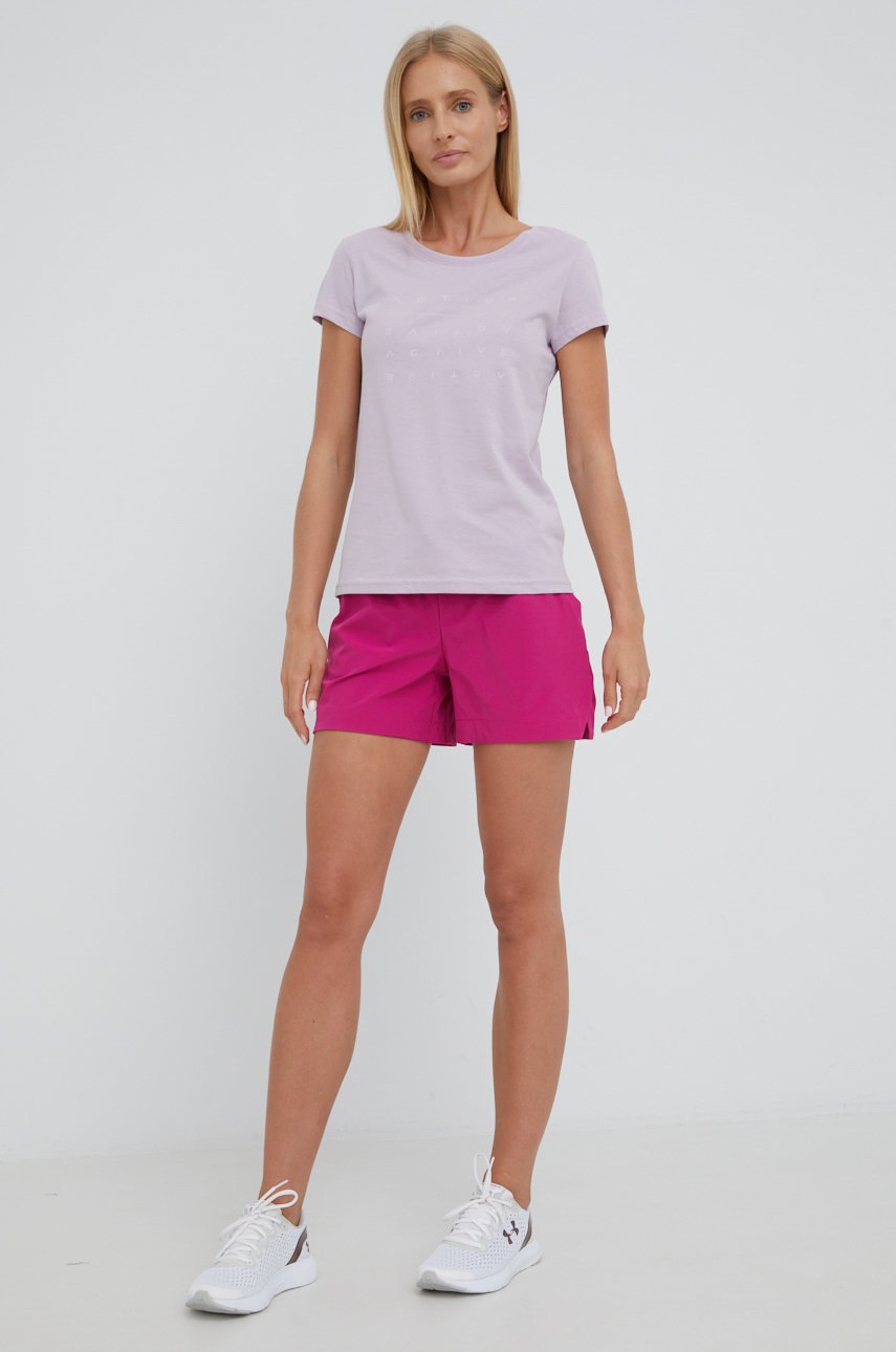 

Шорты outdoor Helly Hansen Thalia 2 женские цвет розовый однотонные средняя посадка