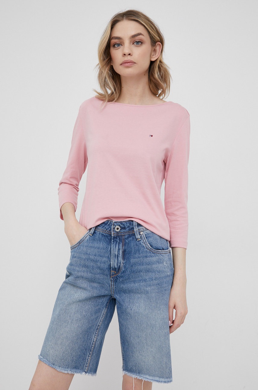 Levně Džínové šortky Pepe Jeans dámské, , high waist