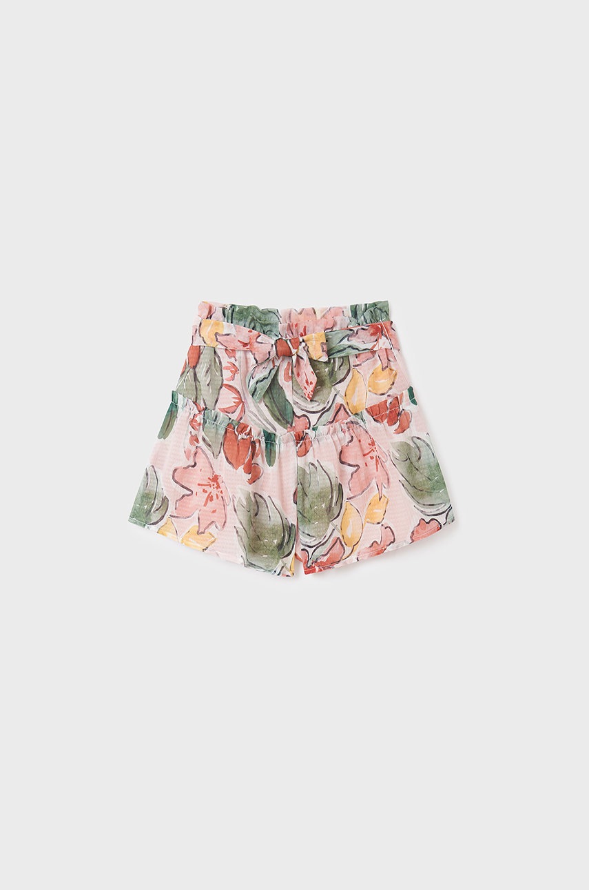 

Детски къси панталони Mayoral в розово с десен, Розов